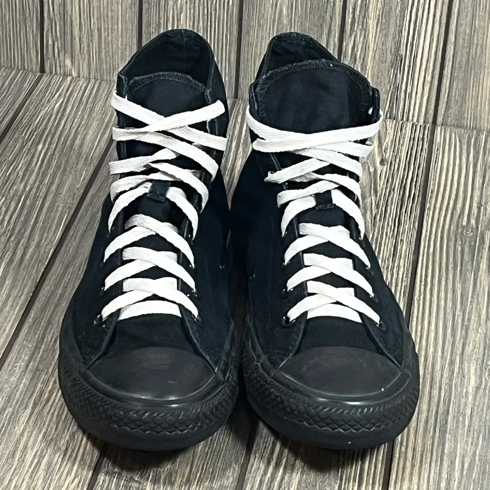 Converse Chuck Taylor All Star High Top Men 12 Black Monochrome Sneakers M3310 - Picture 2 of 11